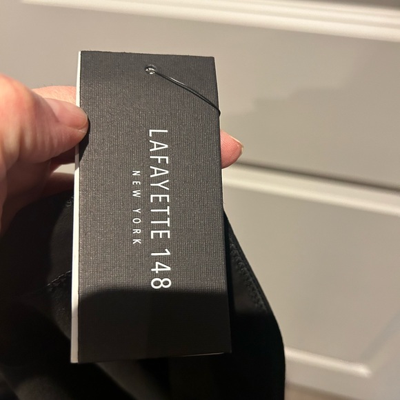 BNWT-Lafayette 148 New York blksuede leggings sz12 sm zippers on inside of legs - Picture 9 of 13